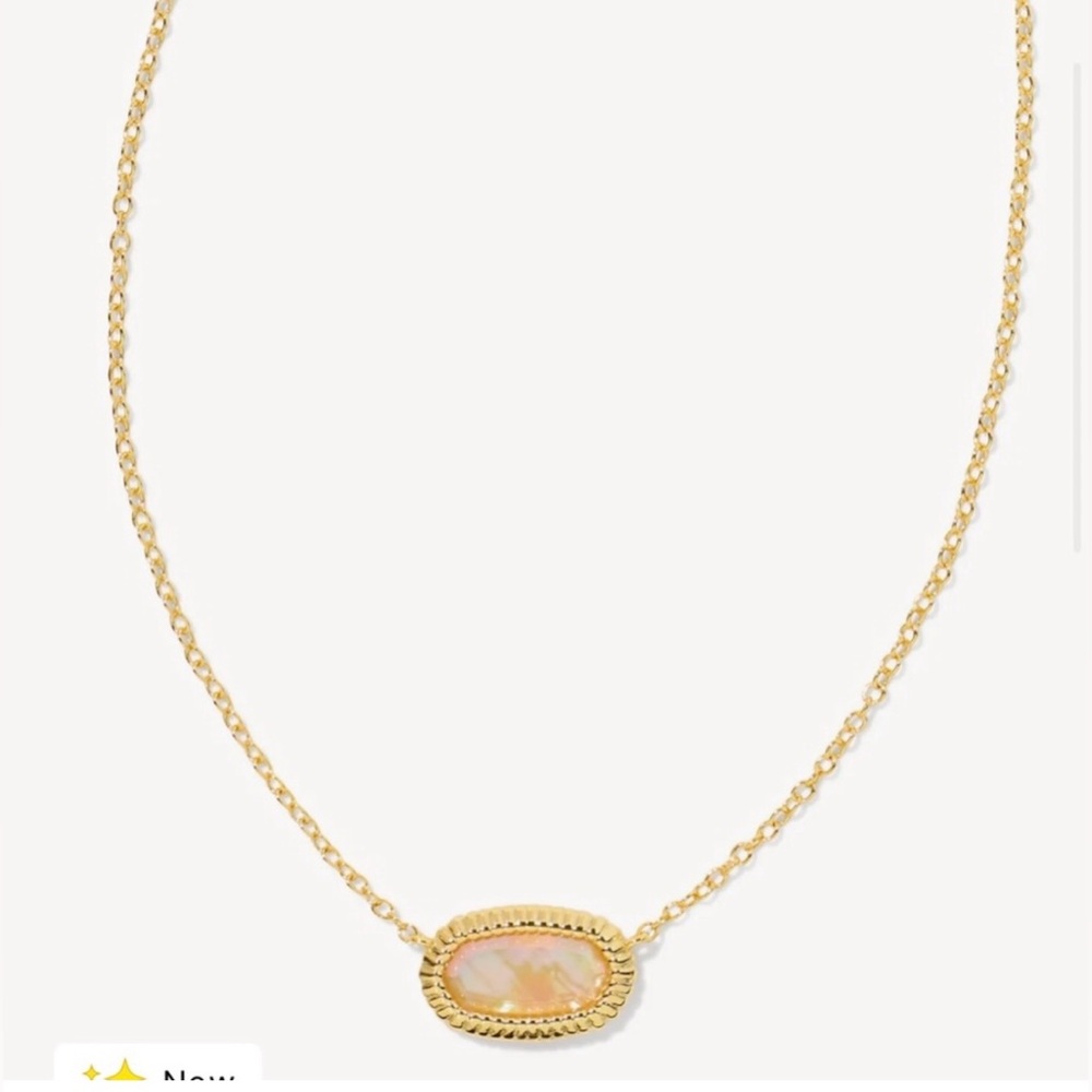 Kendra Scott Set Elisa Ridge Framed Necklace Dani Ridge Earrings NWT Retail $135
